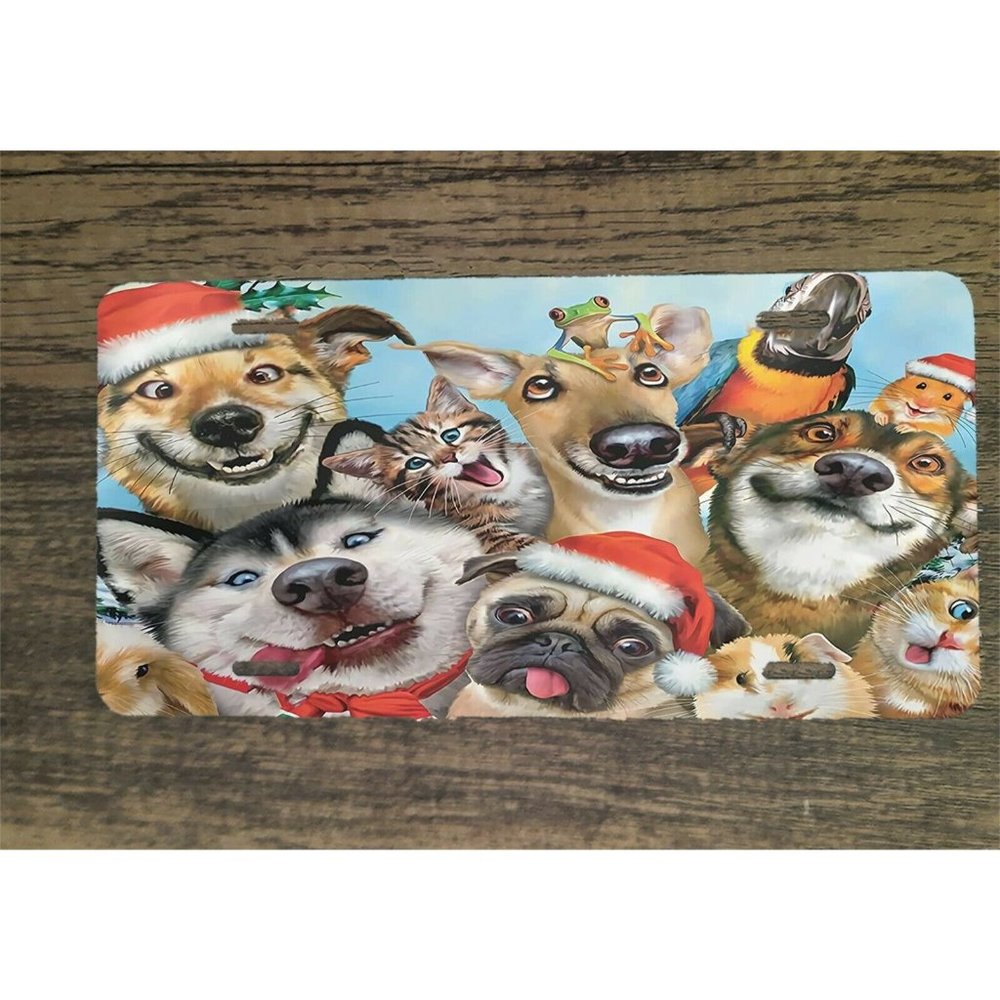 Funny Dog Cartoon Artwork‎ 6x12 Custom Mountable License Plate Frame